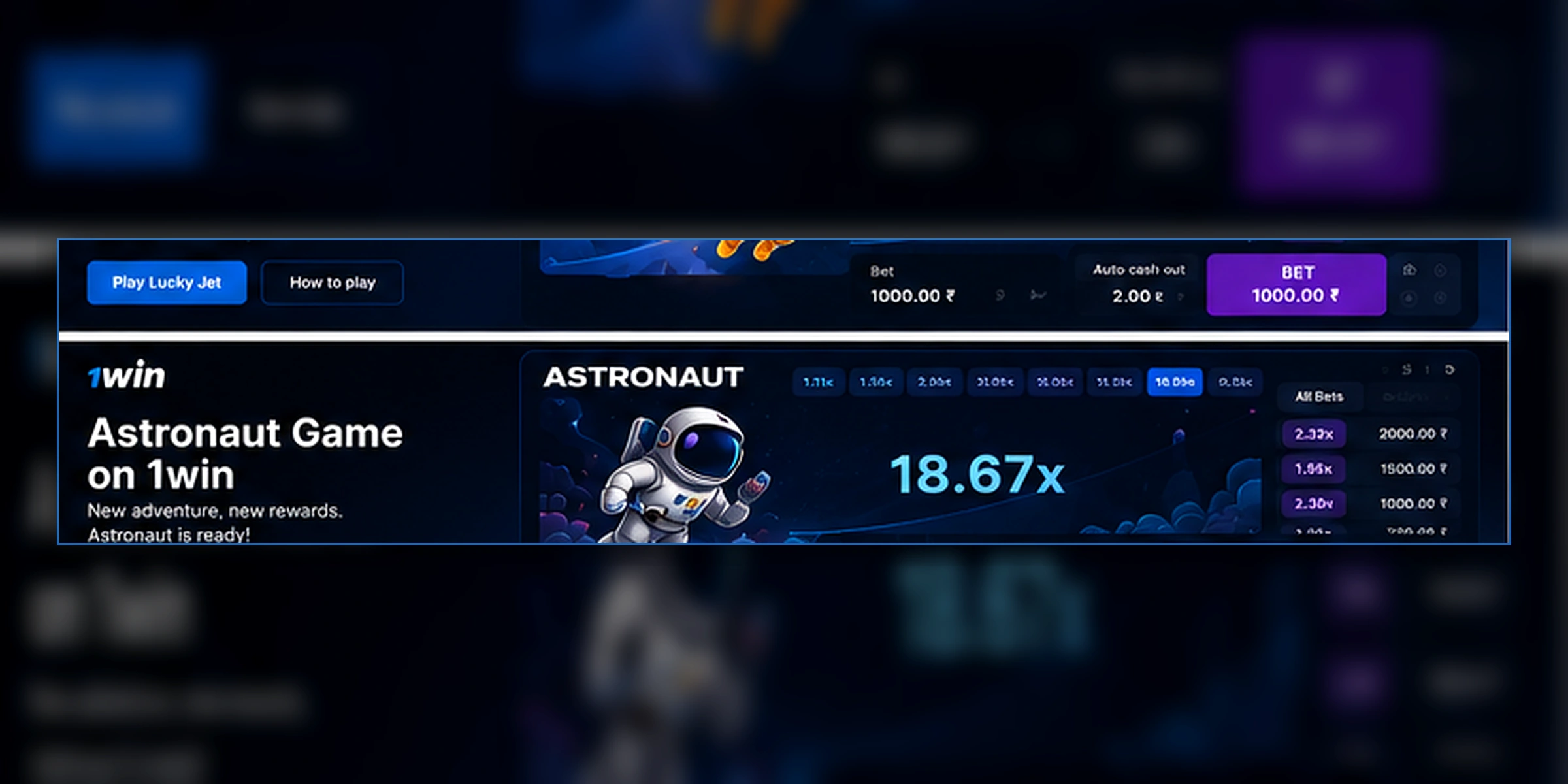 Astronaut on 1win India — Game Guide & Tips — 1win India
