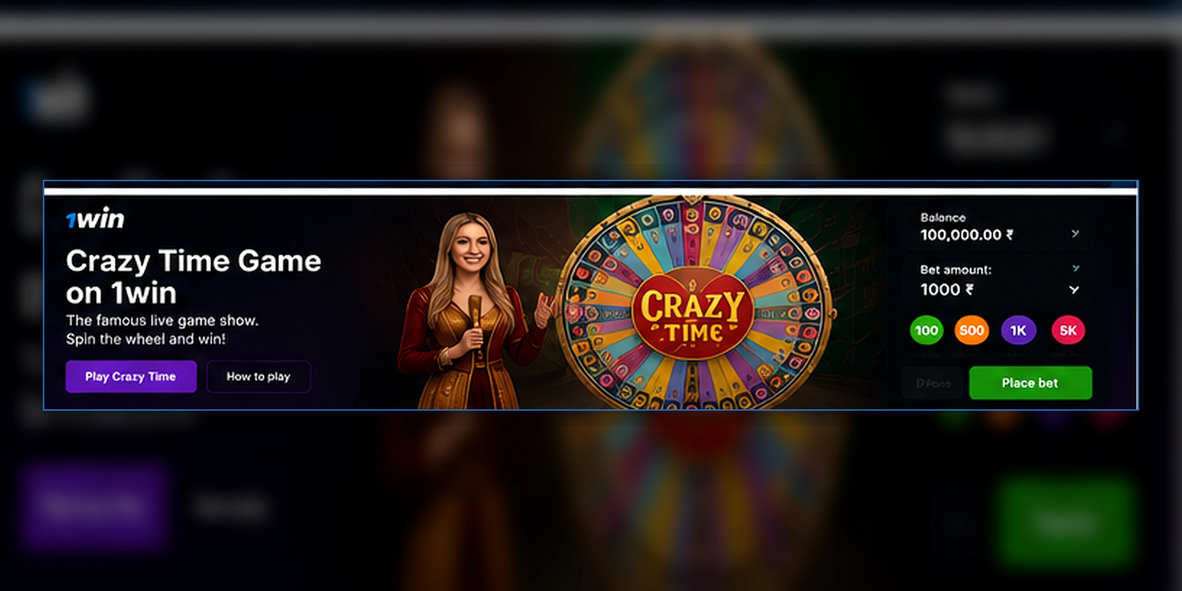 Crazy Time on 1win India — Game Guide & Tips — 1win India