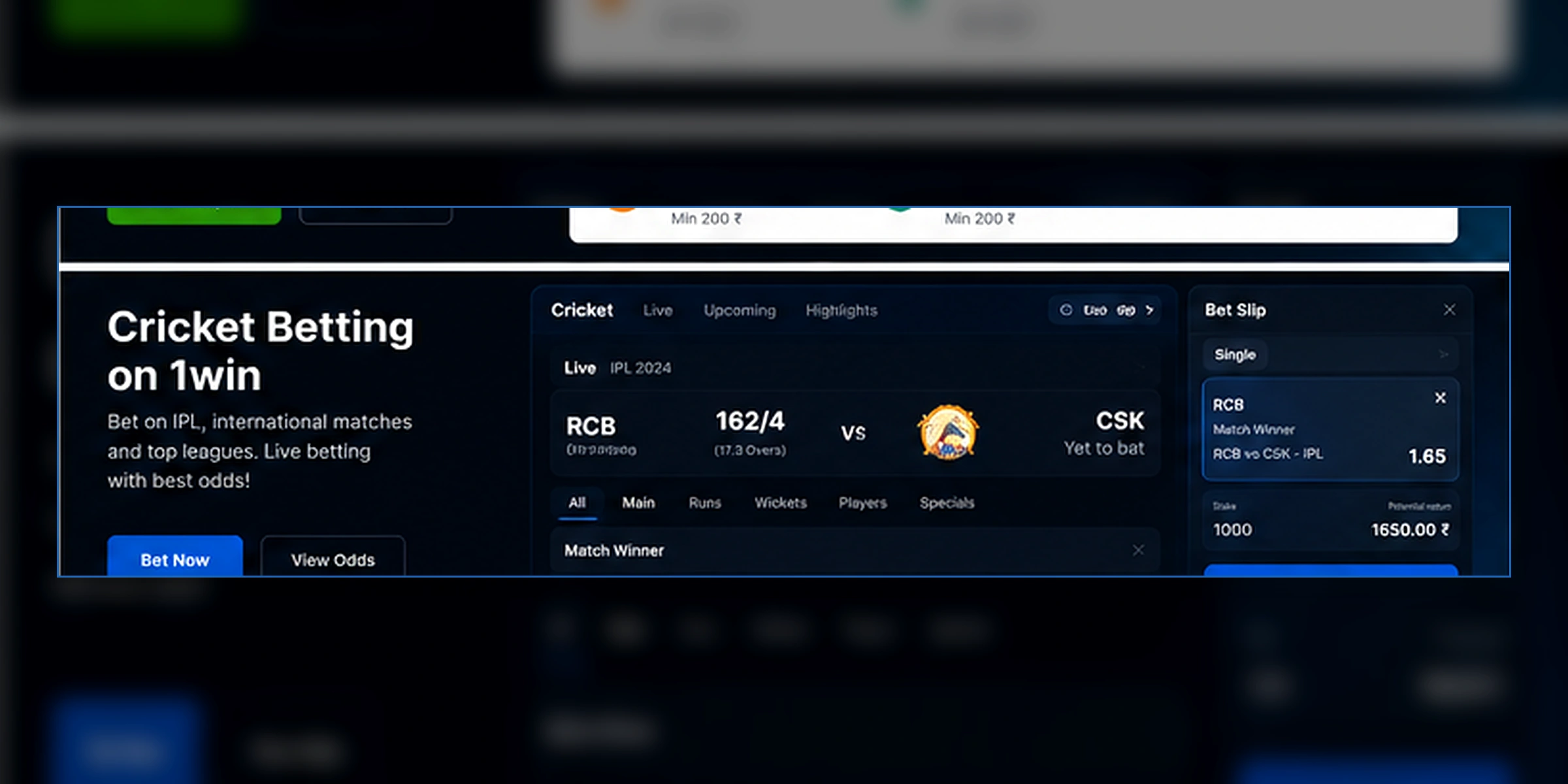 IPL Betting on 1win India — All 10 Franchises & Live Markets — 1win India